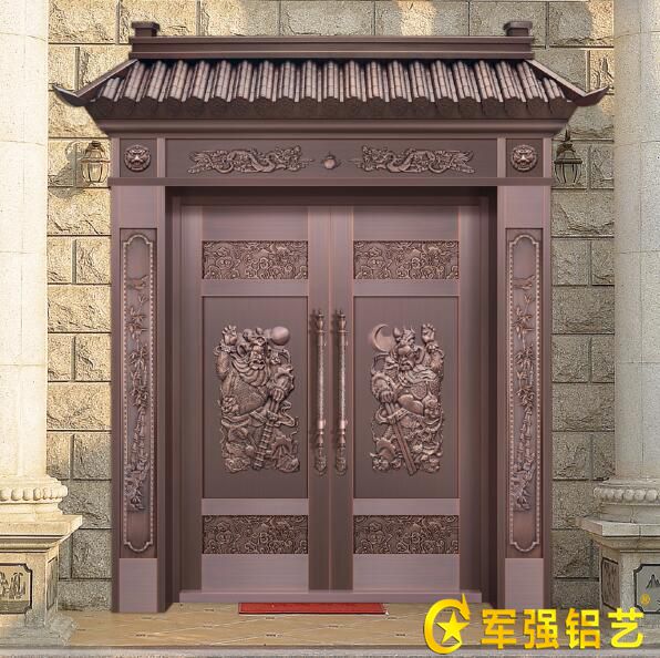 高檔別墅豪宅選配高端琉璃瓦純銅門