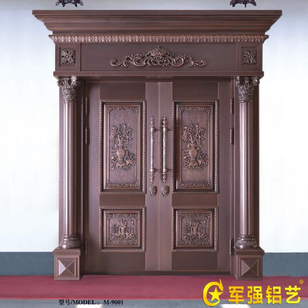 高檔別墅小區都選擇羅馬柱純銅門